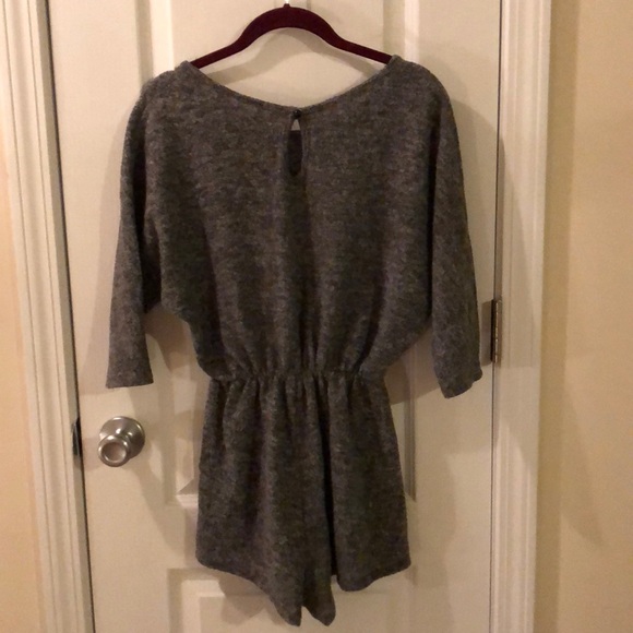 Primi Gray Fleece Romper - Picture 2 of 4